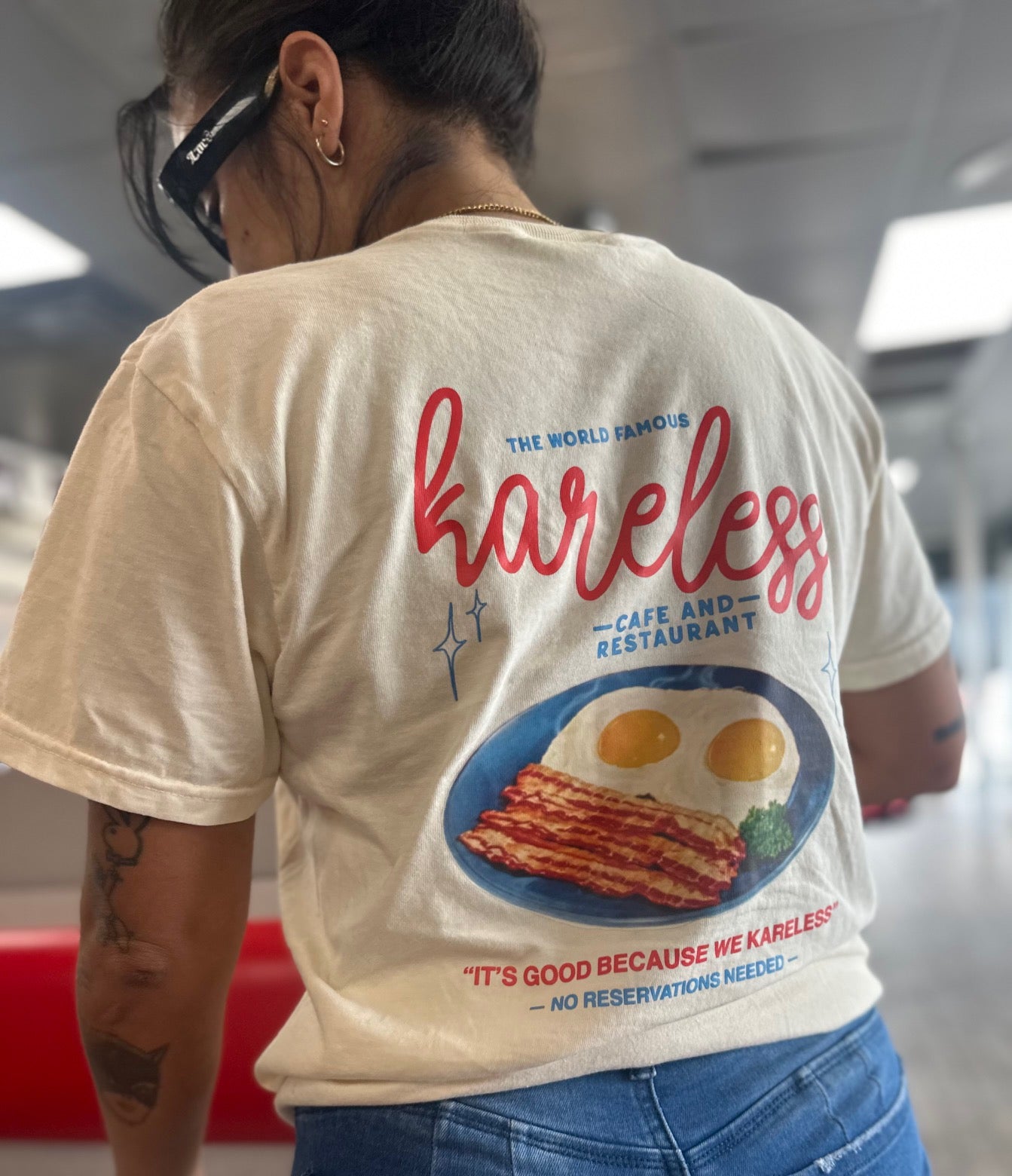 Kareless "Dad's Breakfast" Tie-Dye Hoodie