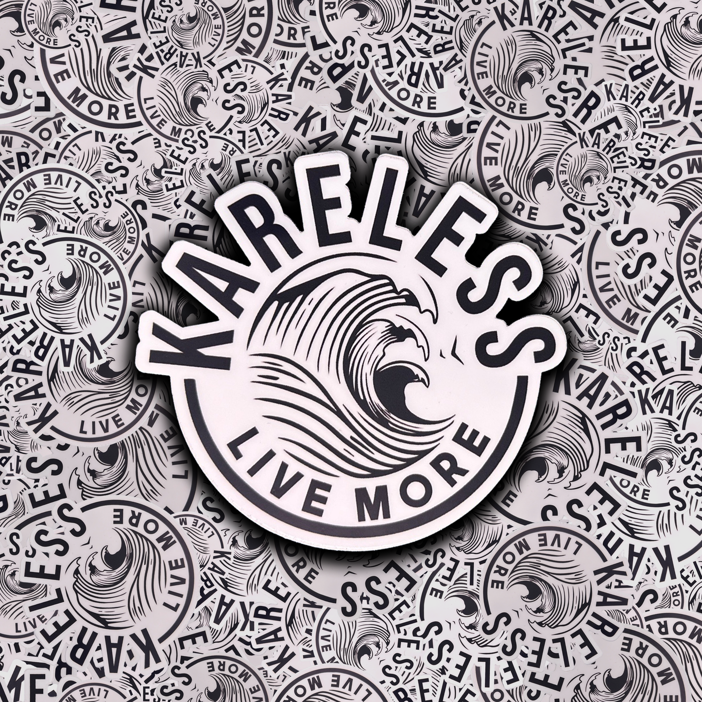 Kareless Live More Wave Sticker