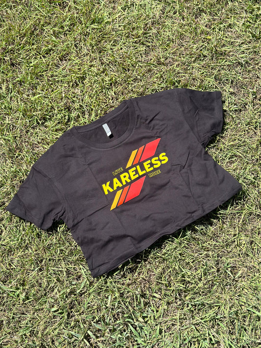 KARELESS - Live More - BLACK Crop Top