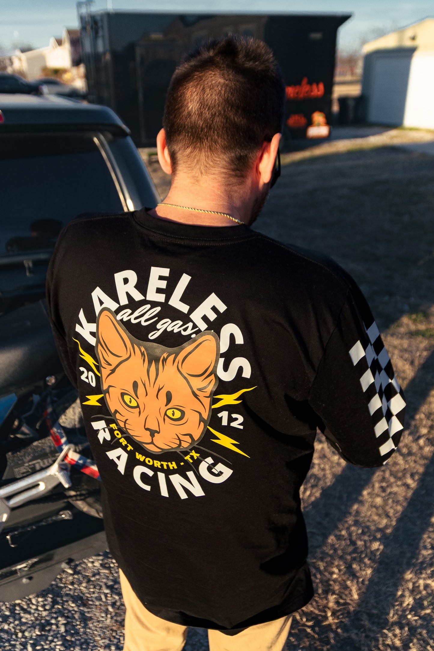 Kareless Racing Cat Long-sleeve