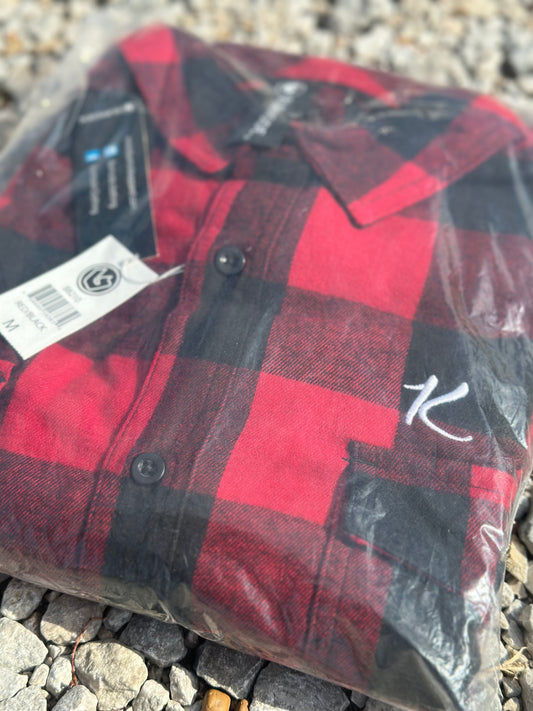 Kareless - Embroidered "K" Flannel