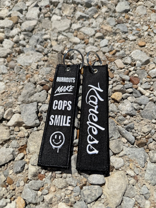 Burnouts Make Cops Smile Key Tag