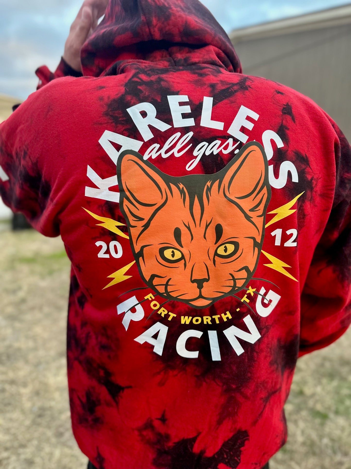 Kareless Racing Cat Hoodie - LIMITED EDITION RED