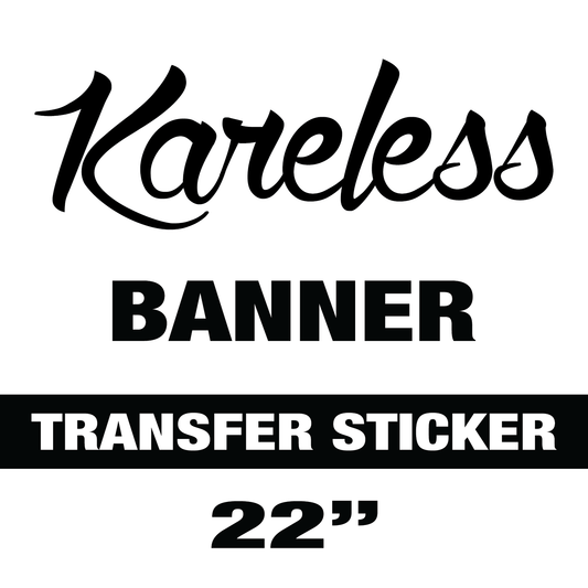 Kareless Logo 22" Banner Vinyl Sticker