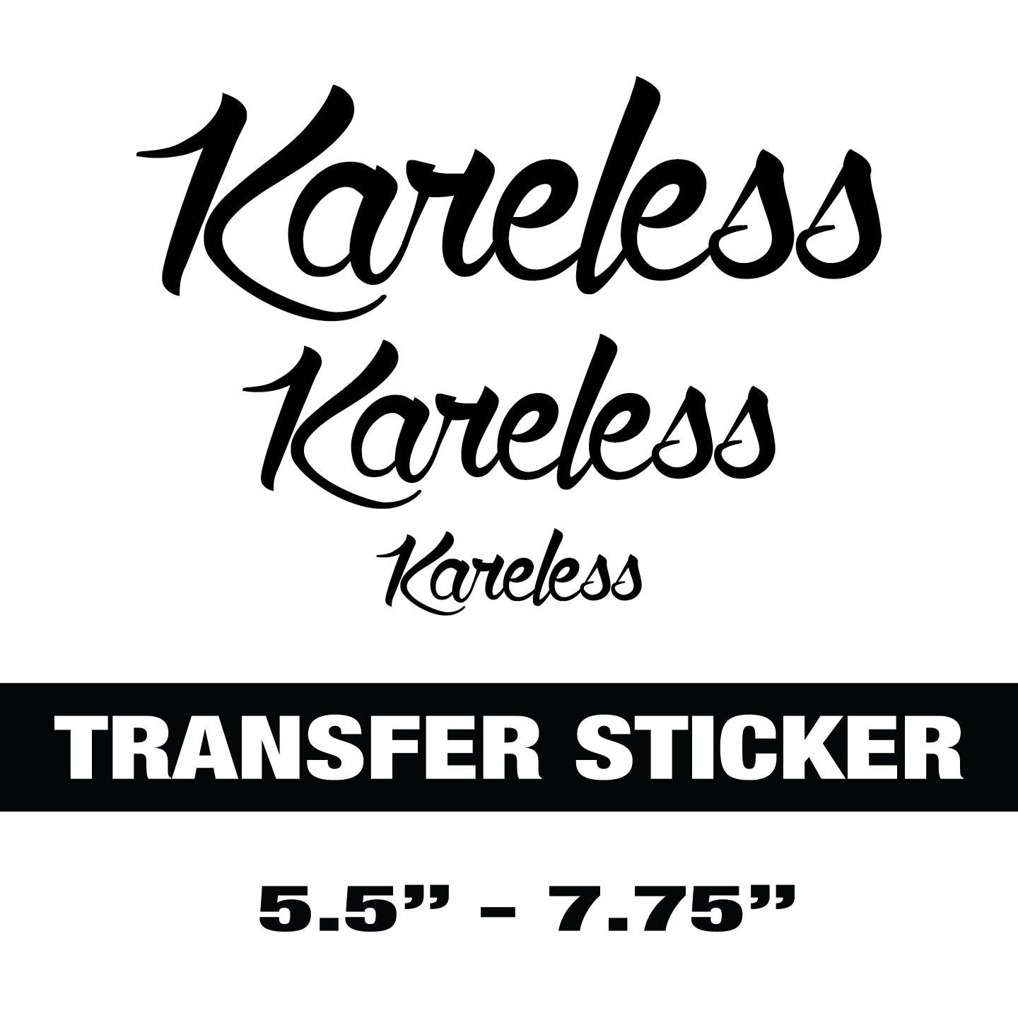 Kareless Logo Vinyl Sticker