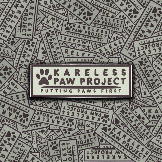 Kareless Paw Project Sticker